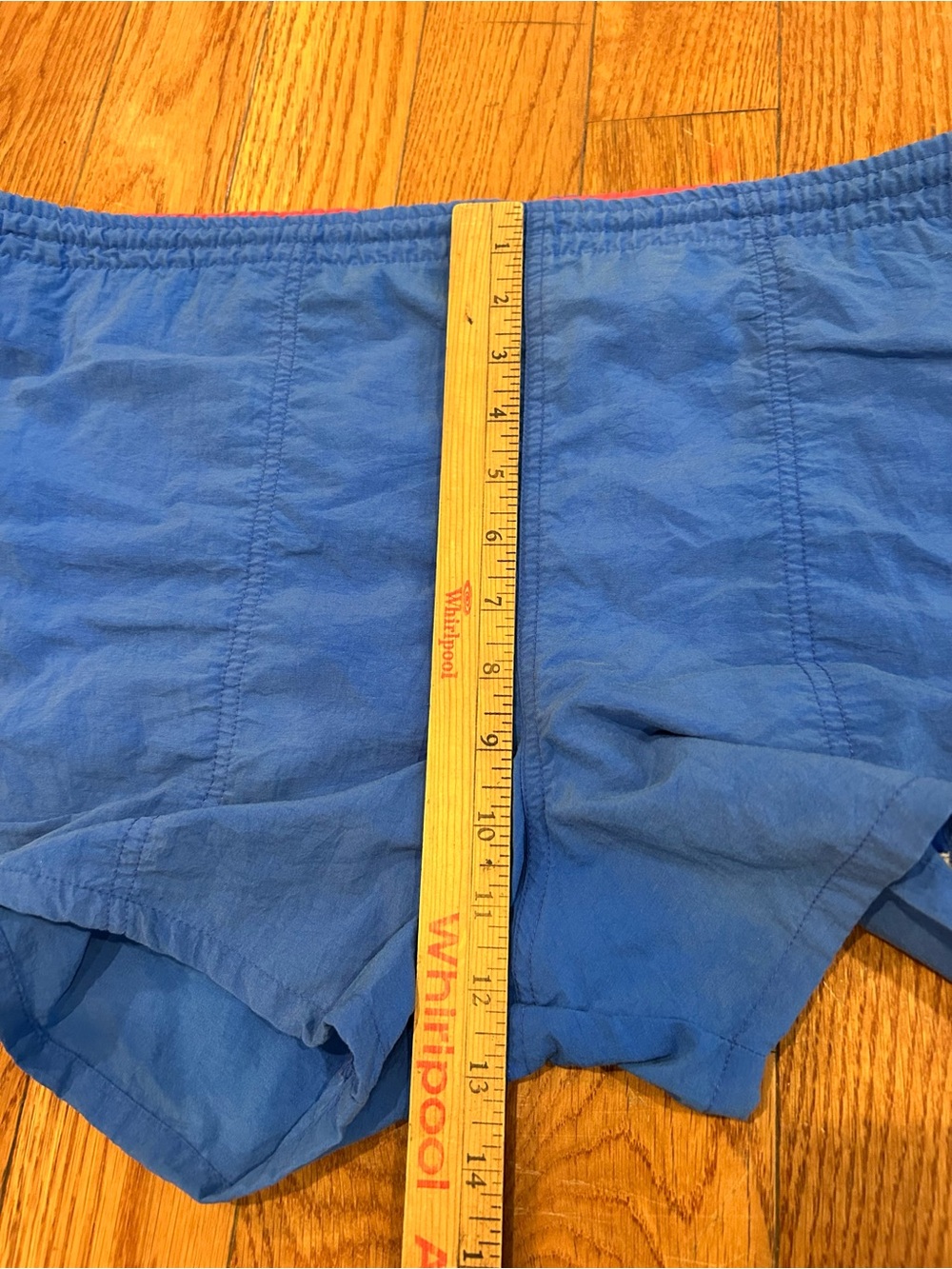Vintage Speedo Swim Trunks Mens Size M Blue Red Nylon Athletic Shorts - Picture 10 of 11